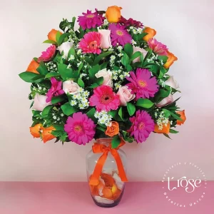 #338 Jarrón con flores