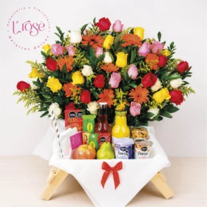 #85 Desayuno con flores saludable