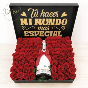 #1 Caja con rosas y JP Chenet