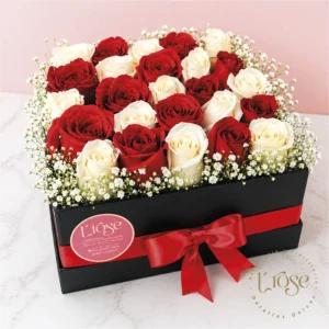 #14 Caja rosas y yipsophilia
