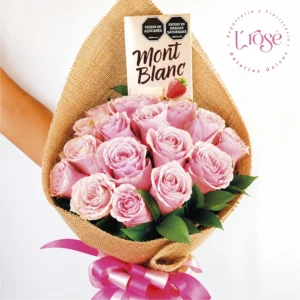 #108 Bouquet de rosas y chocolate