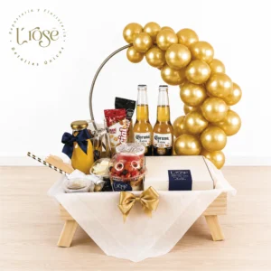 #255 Desayuno con semi arco de globos