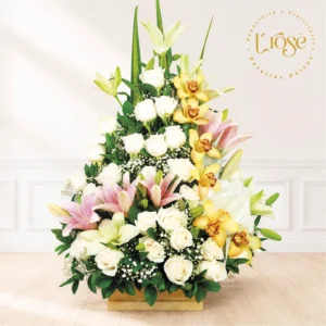 #248 Arreglo de condolencia con flores