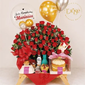 #264 Desayuno sorpresa con globos y torta