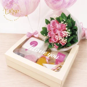 #364 Desayuno Sorpresa con globos y rosas