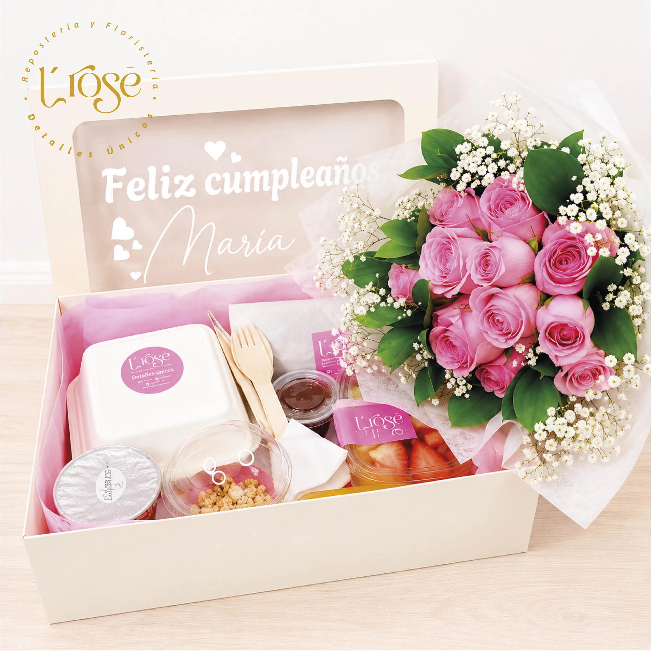 #364 Desayuno Sorpresa con globos y rosas - Imagen 2