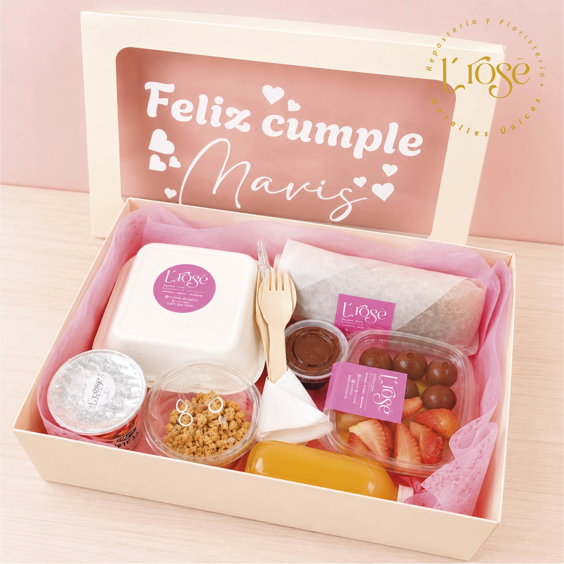 #364 Desayuno Sorpresa con globos y rosas - Imagen 3