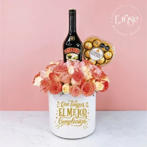 #169 Cilindro mediano con Ferrero y Baileys