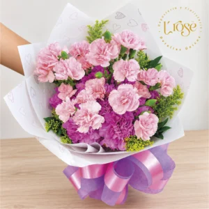 #459 Bouquet con claveles y yisophilia