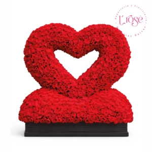 #489 Arreglo de rosas Gigante en forma de corazón