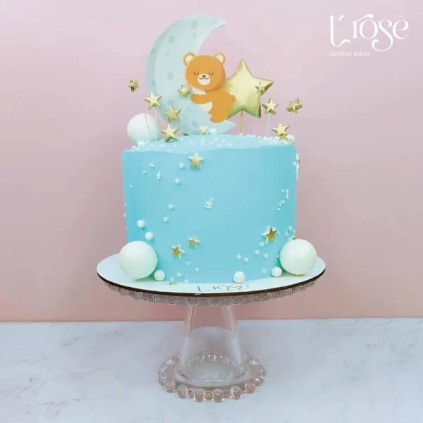 Torta Baby shower oso dormilón