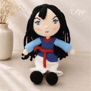 Muñeca Mulan Amigurumi