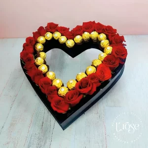 #20 Arreglo de rosas y chocolates