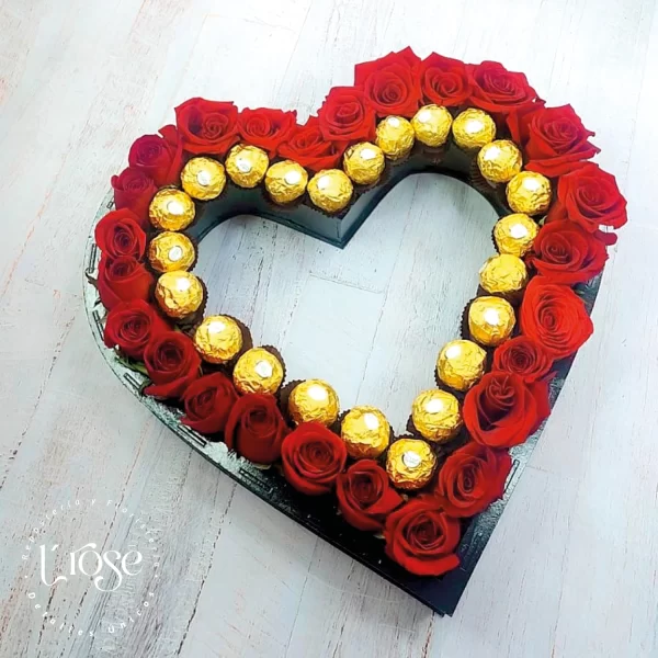 #20 Arreglo de rosas y chocolates - Imagen 2