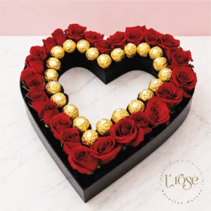 #20 Arreglo de rosas y chocolates