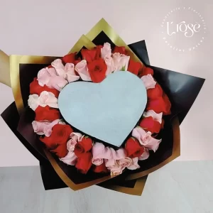 #456 Bouquet de rosas ardiente