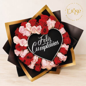 #456 Bouquet de rosas ardiente