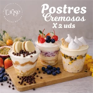 #551 Postres cremosos x 2 unidades