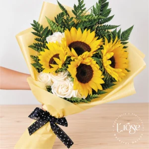#594 Bouquet Girasoles & Rosas