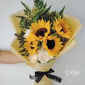 #594 Bouquet Girasoles & Rosas